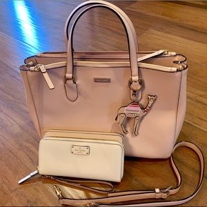 kate spade bag and wristlet